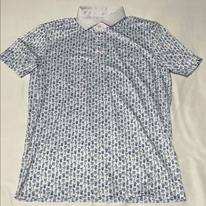 Grayson & Dunn Tiki Drinks Printed Golf Polo